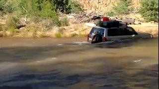A Jeep drove through a river - Incredible