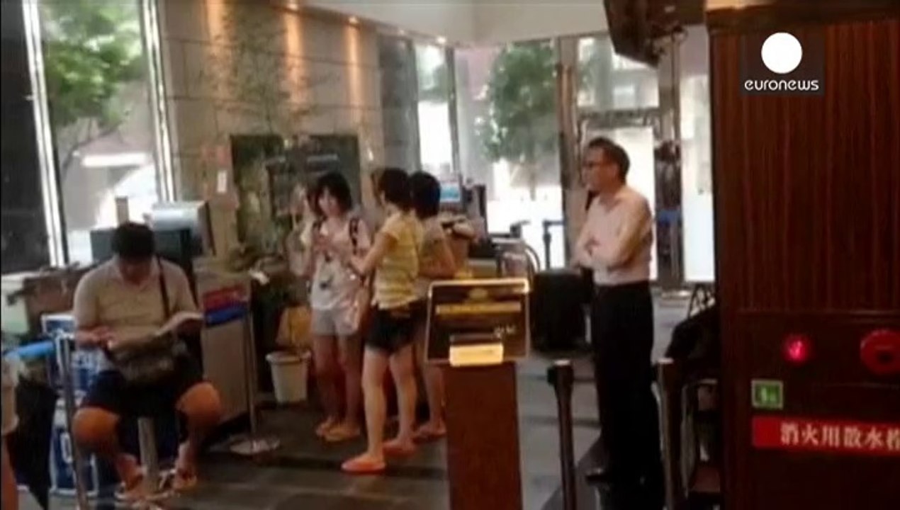 Typhoon pounds Japan's Okinawa