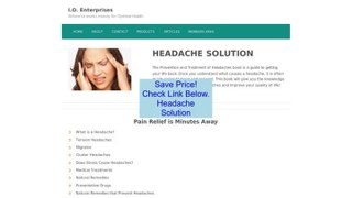 Discount on Headache Solution
