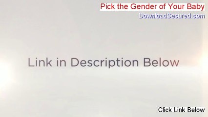 Pick the Gender of Your Baby Reviews [Hear my Review]