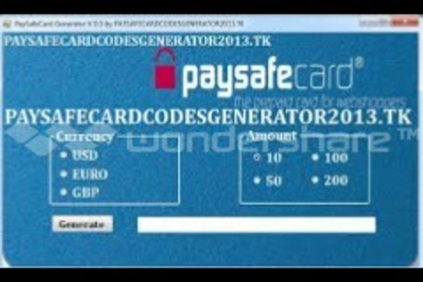 PaySafeCard Codes | PaySafeCard Code Generator 2014 [working 100%] - video  Dailymotion