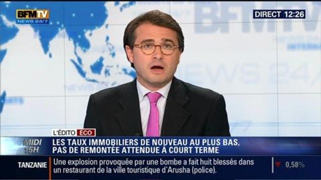 L'Édito éco de Emmanuel Duteil: Les taux immobiliers de nouveau au plus bas – 08/07