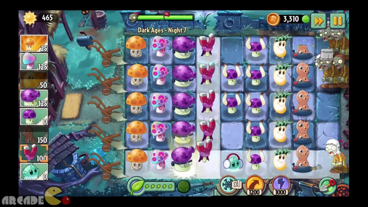 Plants Vs Zombies 2 Dark Ages  All New Plants With New COSTUMES Piñata Party July 7