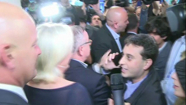 Européennes: jubilation au FN