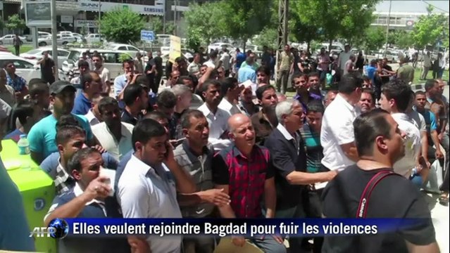 Irak: à l'aéroport d'Erbil, des dixaines de personnes veulent rentrer chez eux à Bagdad