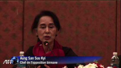 Video herunterladen: Aung San Suu Kyi rejette l'avertissement de la junte birmane