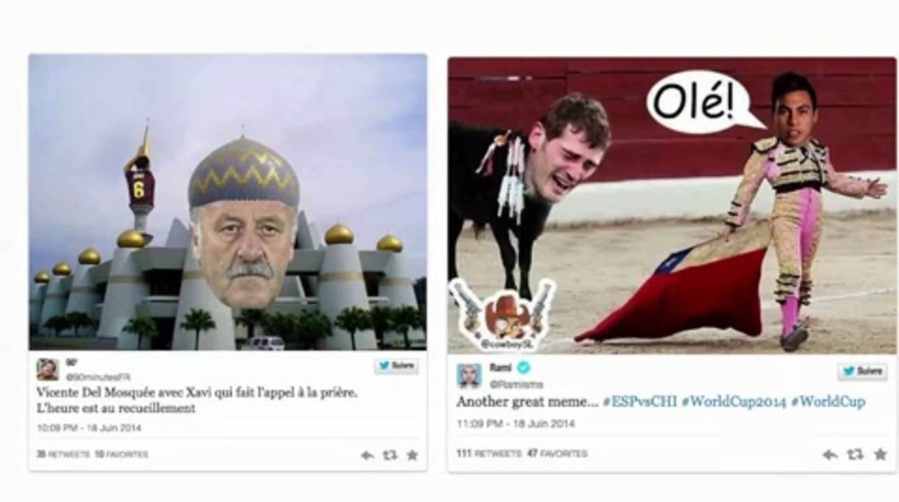 Coupe du Monde- les Espagnols sont la risée du web