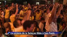 Coupe du monde: Les Brésiliens fêtent la victoire de leur équipe