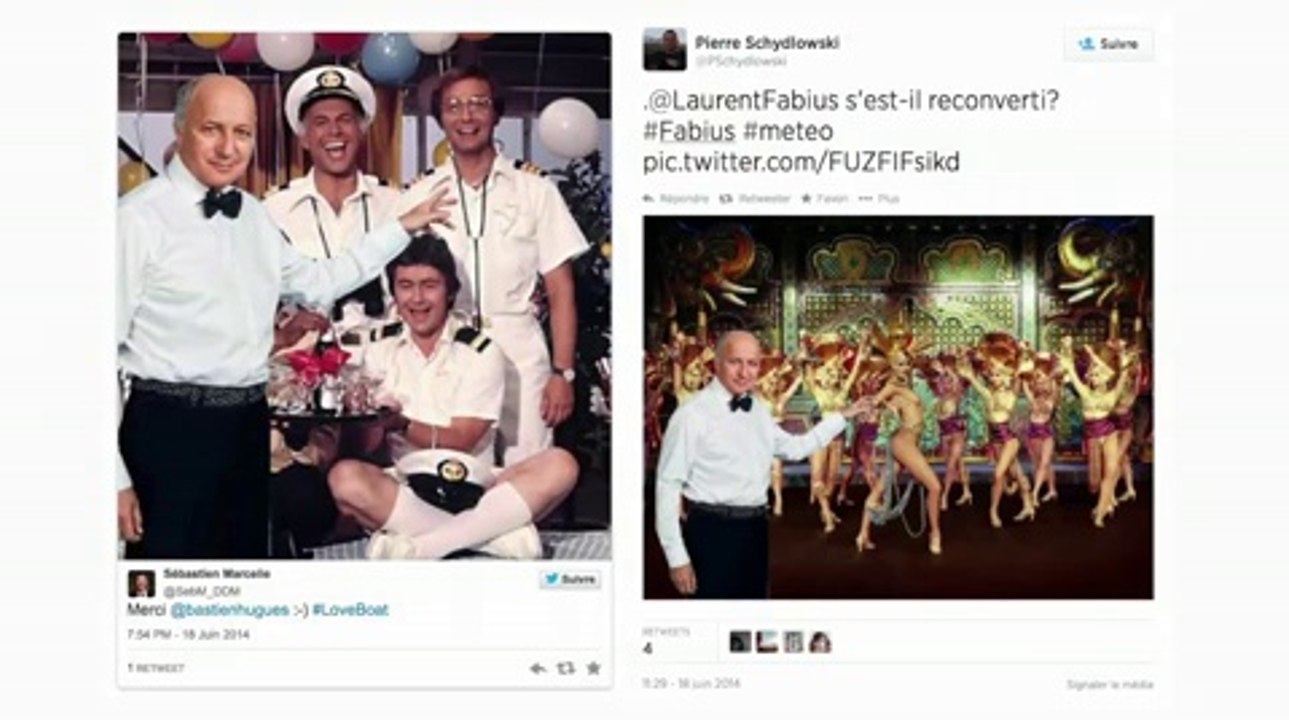 Les détournements de la photo de Laurent Fabius en Monsieur météo