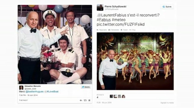 Les détournements de la photo de Laurent Fabius en Monsieur météo