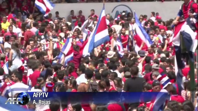 Coupe du Monde 2014 : Le Costa Rica en liesse