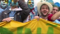 Coupe du monde: les Uruguayens célèbrent leur victoire sur l'Angleterre