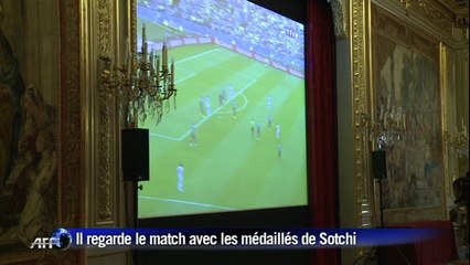 France - Honduras: Hollande regarde le match à l'Élysée