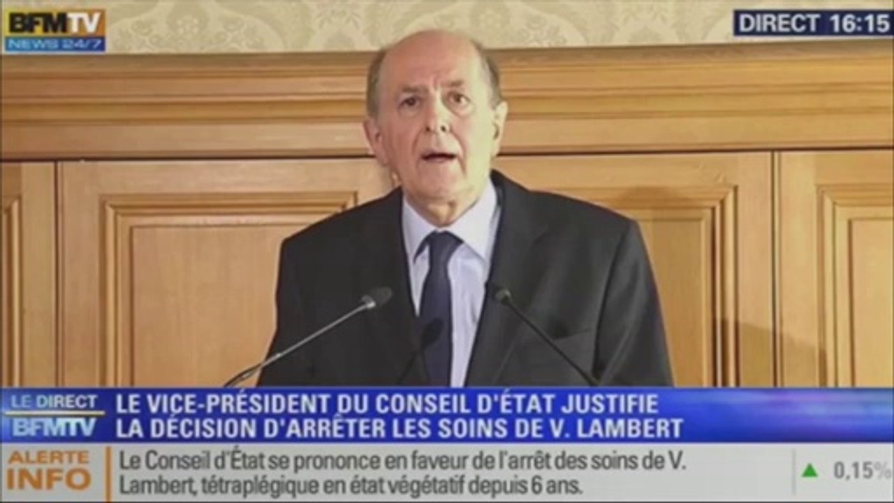 Vincent Lambert: le Conseil d'État se prononce contre le maintien en vie