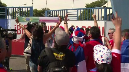 Mondial-2014: entraînement des Chiliens, tombeurs des Espagnols