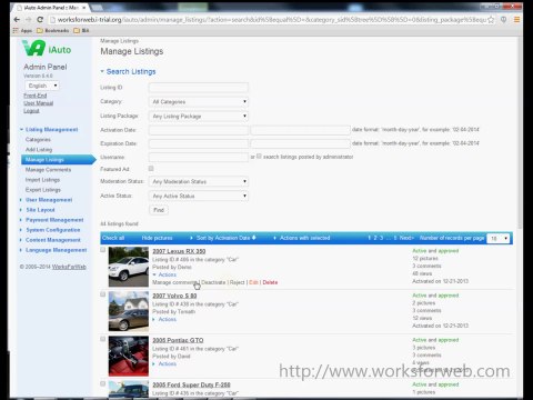 WorksForWeb PHP Scripts Tutorial. Admin Panel Part 1.