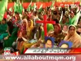 Large number of women participate in MQM's rally support of the armed forced at Jinnah Park Karachi