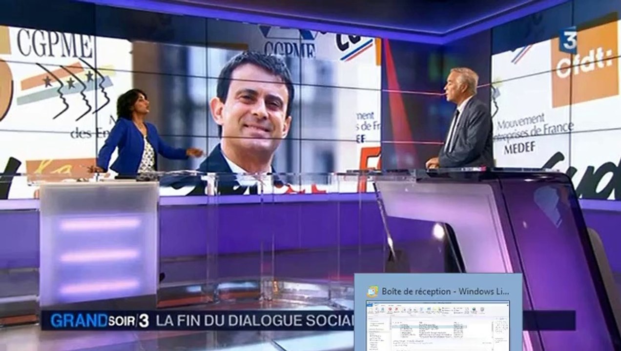 François Rebsamen, l'invité de Soir 3 (07/07/2014)