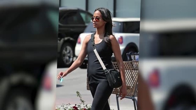 Zoe Saldana's Belly Bump Sparks Pregnancy Rumors