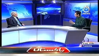 Live with Talat (Exclusive Interview With Khwaja Muhammad Asif) – 8th July 2014