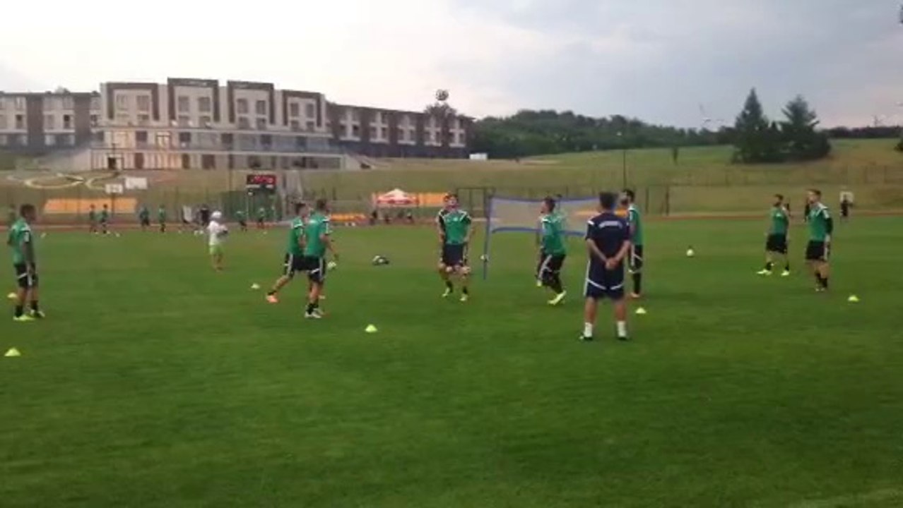 Προπόνηση Παναθηναϊκού στην Πολωνία (8/7) - ποδοβόλεϊ