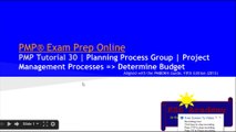 PMP® Exam Prep Online, PMP Tutorial 30 | Planning Process Group | Determine Budget