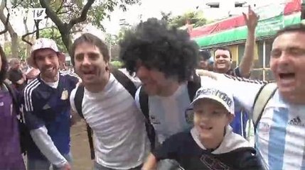 Football / Les supporters argentins croient au titre - 08/07