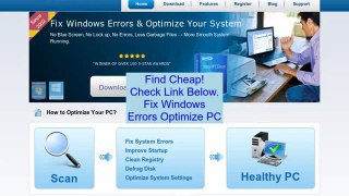 Discount on Fix Windows Errors Optimize PC