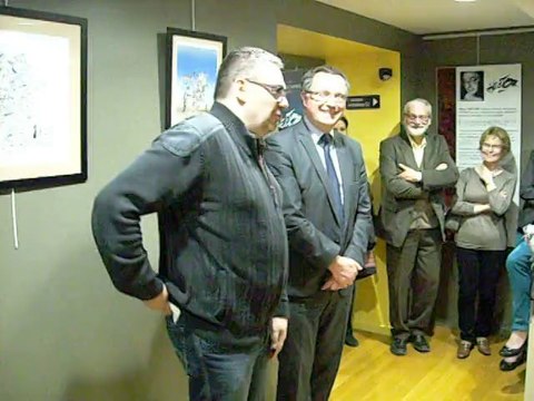 Inauguration de l'exposition au Musée Au fil du Papier à Pont-à-Mouson