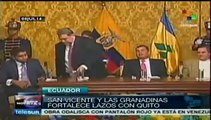 Ecuador fortalece lazos con sSn Vicente y las Granadinas