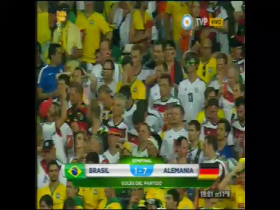 Alemania 7 - Brasil 1