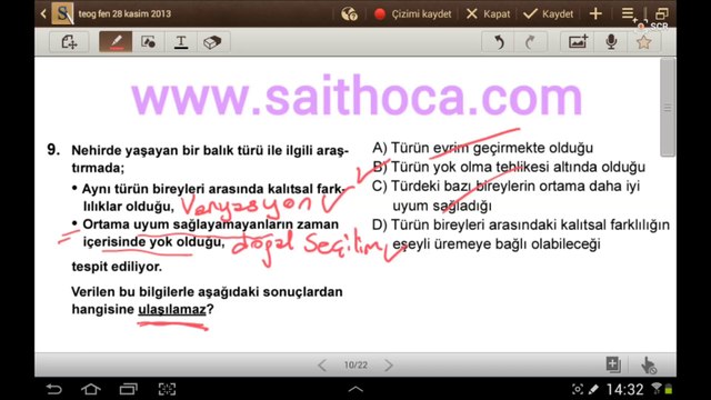 teog fen ve teknoloji soru çözüm 8. sınıf 28 kasım 2013 birinci dönem özel ders saithoca.com - matematik özel ders - fen özel ders - beylikdüzü özel ders-Teog fen soru çözümü , teog matematik soru çözümü , özel ders , özelders , ozel ders , ozelders,