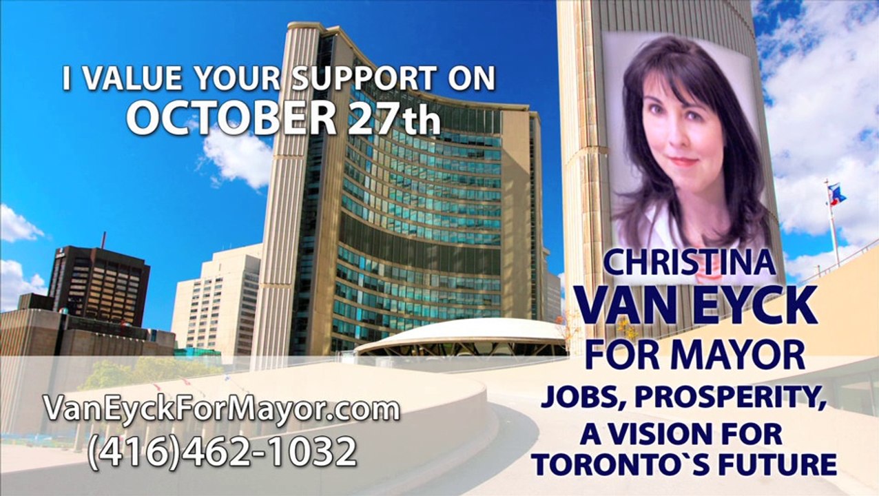 Running for Mayor. Christina Van Eyck