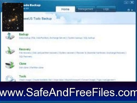 Get EaseUS Todo Backup Advanced Server 6.1 Serial Key Free Download