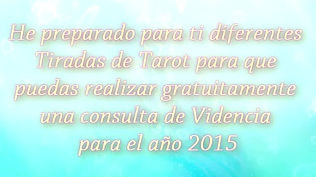 Tarot gratis para el  2015