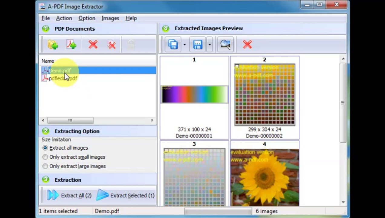A-PDF Image Extractor - Extract images in PDF without affecting the resolution