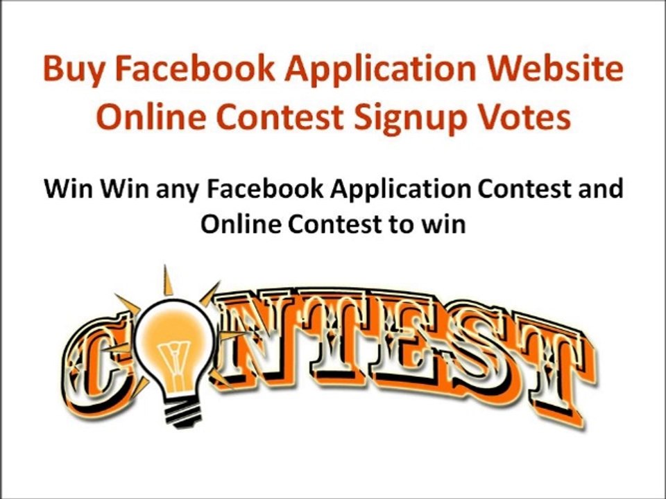 Buy Facebook Application Website Online Contest Votes