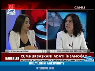 EMEL YILDIRIM HALK HABER TV 08/07/2014