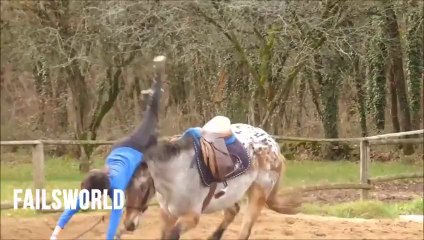 Girl Flip over Horse __ Failsworld