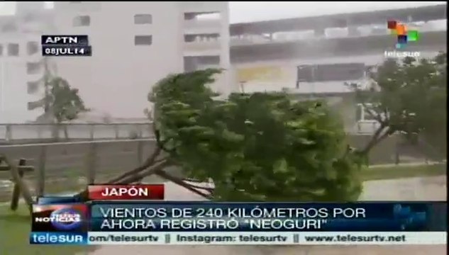 Japón: tifón Neoguri amenaza dos plantas nucleares