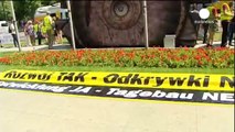 Greenpeace protesta por la apertura de minas en Polonia