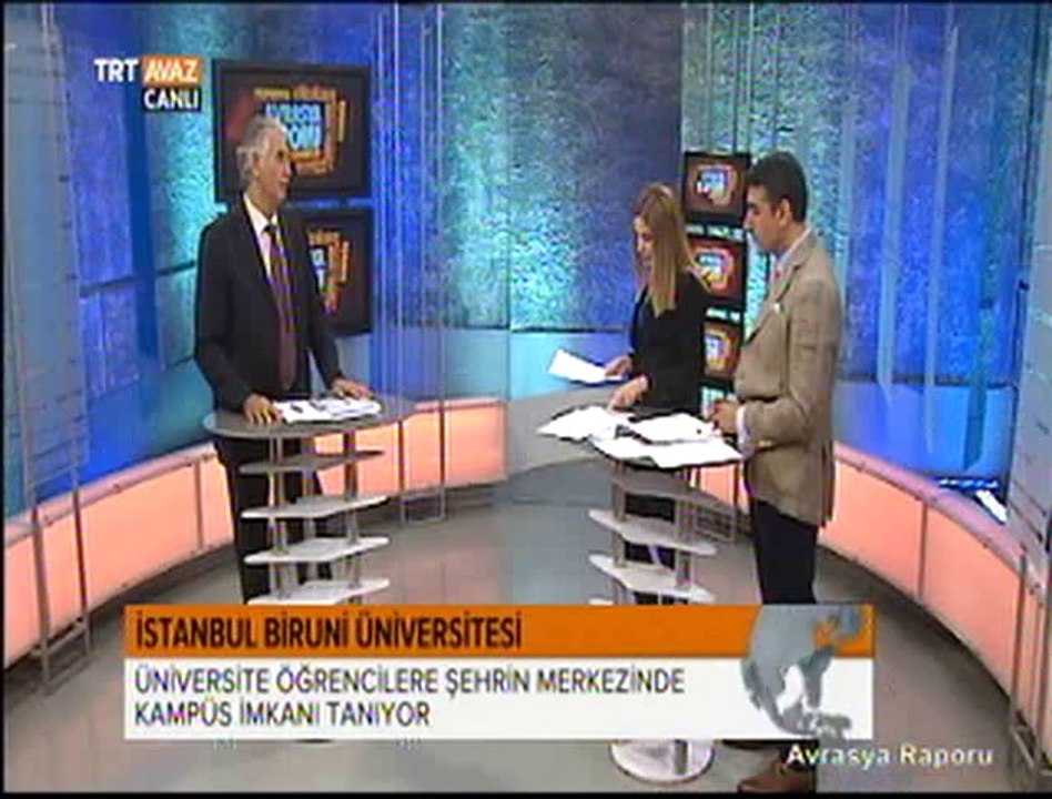 Rektör yardımcımız ve Sağlık Bilimleri Fakültesi Dekanımız Prof.  Dr. Haydar Sur Avrasya Raporu programında