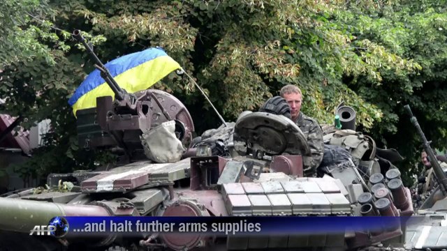 Ukraine rejects truce talks until rebels disarm