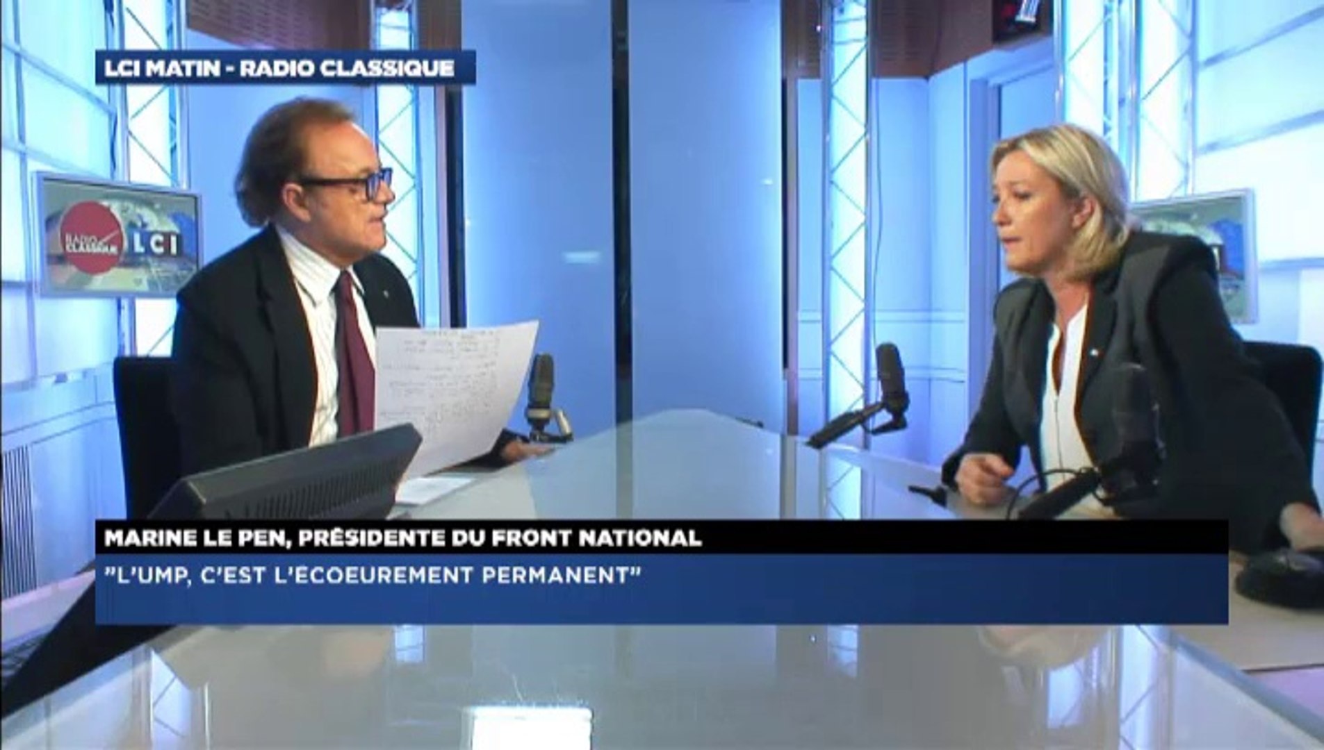 Marine Le Pen, invitée de Guillaume Durand avec LCI - Vidéo Dailymotion