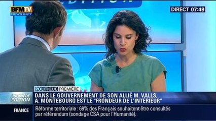 Politique Première: Arnaud Montebourg va présenter sa feuille de route sur l'économie - 10/07