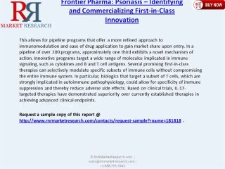 Psoriasis Industry: Identifying and Commercializing First-in-Class Innovation