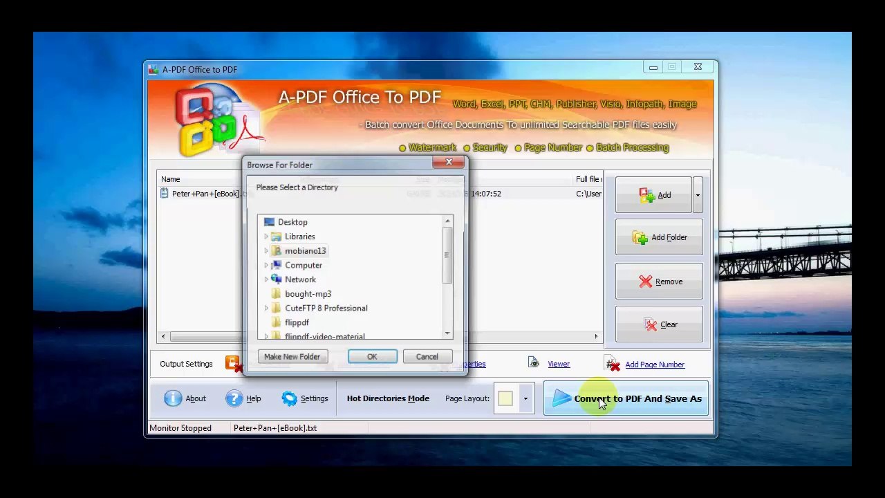 A-PDF Office to PDF - Convert Office Word  Excel  PowerPoint to PDF