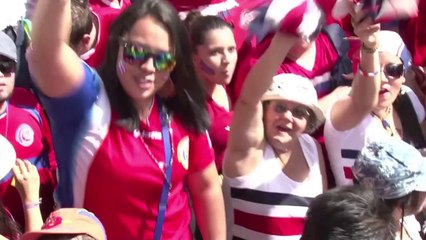 Costa Rica holds carnival to welcome WC team home
