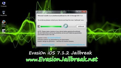 Download Free iOS 7.1.2 Jailbreak iPhone iPad iPod evasion 1.0.8 Tool