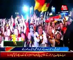 German fans elated at win, Buses set ablaze in Brazil